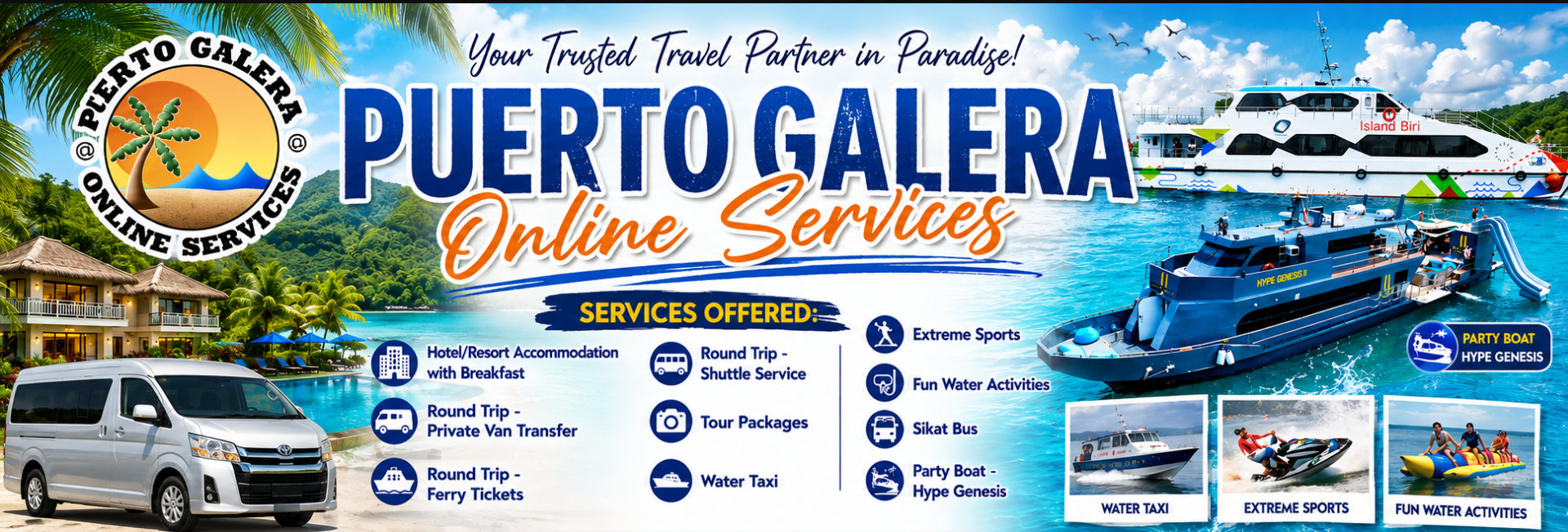 Puerto Galera Online Services travel services in Puerto Galera